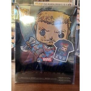 Funko POP! & Tees: Marvel - Thor [Quantum Realm Suit] (GiTD)(GameStop)